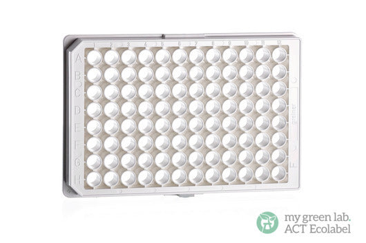 MICROPLATE, 96 WELL, PS, F-BOTTOM (CHIMNEY WELL) µCLEAR® - High Binding / White - Greiner Bio-One (655094)