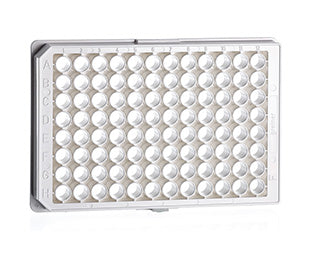 MICROPLATE, 96 WELL, PS, F-BOTTOM (CHIMNEY WELL) µCLEAR® - Medium Binding / White - Greiner Bio-One (655095)