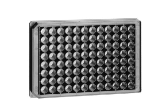 SCREENSTAR MICROPLATE, COC, BLACK, TC, LID, STERILE - 96 Well / F-Bottom (Chimney Well), Co Film Bottom - Greiner Bio-One (655866)