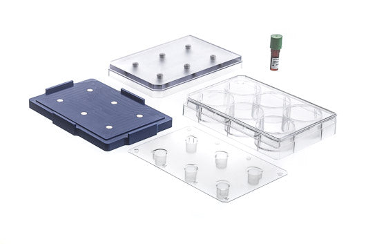 BIO-ASSEMBLER KIT, CLEAR, NANOSHUTTLE 600 µL, LEVITATING DRIVE, HOLDING DRIVE - 6 Well - Greiner Bio-One (657840)