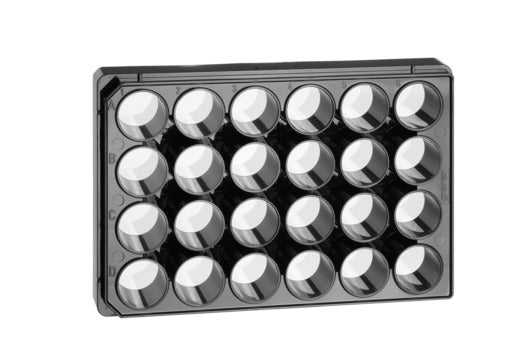SENSOPLATE, 24 WELL, PS, F-BOTTOM, GLASS BOTTOM, - Microplates - Greiner Bio-One (662892)