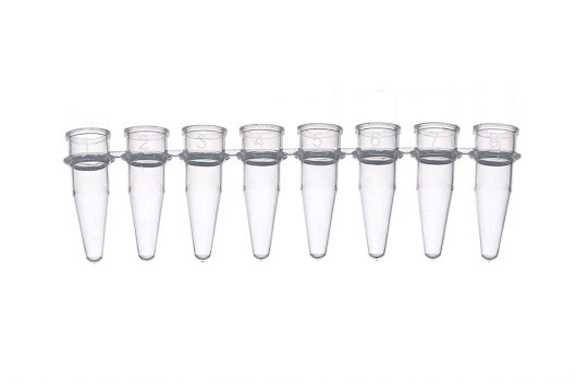 SAPPHIRE PCR 8-TUBE STRIPS, 0.2 ML, PP, WITHOUT CAP - Natural - Greiner Bio-One (673210)