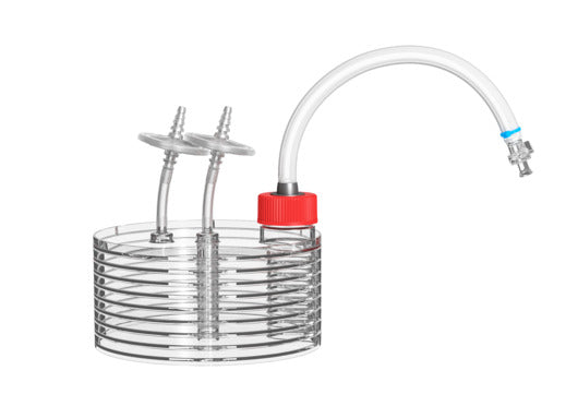 CELLDISC, PS, CLEAR, TC, STERILE, EXTERNAL FILTER - Closed Filling Caps - 8 Layers / No - Greiner Bio-One (678108-CF1)