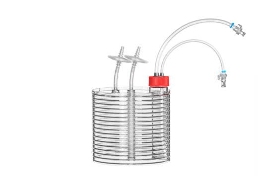 CELLDISC, PS, CLEAR, TC, STERILE, EXTERNAL FILTER - Closed Filling Caps - 16 Layers / Yes - Greiner Bio-One (678116-CF2)