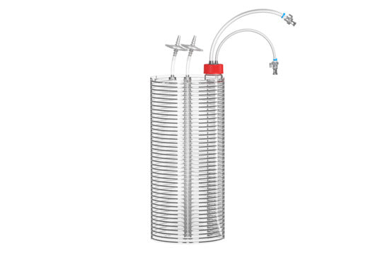 CELLDISC, PS, CLEAR, TC, STERILE, EXTERNAL FILTER - Closed Filling Caps - 40 Layers / Yes - Greiner Bio-One (678140-CF2)