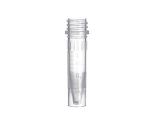 REACTION TUBE, PP, 10/45 MM, NATURAL, CONICAL, SCREW CAP 366XXX - 1.5 ml / Support Skirt - Greiner Bio-One (717201)