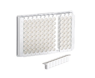STRIP PLATE, 12xF8, PS, F-BOTTOM - Medium Binding / Lumitrac - Greiner Bio-One (762075)