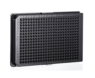 CELL CULTURE MICROPLATE, 384 WELL, PS, POLY-D-LYSINE, CELLCOAT®, LID - Black / Yes / 5 pcs./bag - Greiner Bio-One (781946)