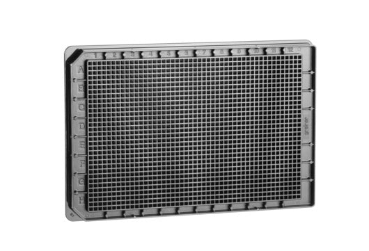 CELL CULTURE MICROPLATE, 1536 WELL, PS, F-BOTTOM, STERILE - Black / No / TC, 15 pcs./bag, Hibase - Greiner Bio-One (782078)