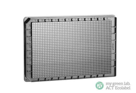 MICROPLATE, 1536 WELL, PS, F-BOTTOM, µCLEAR®, HIBASE, MED. BINDING - Black - Greiner Bio-One (782096)