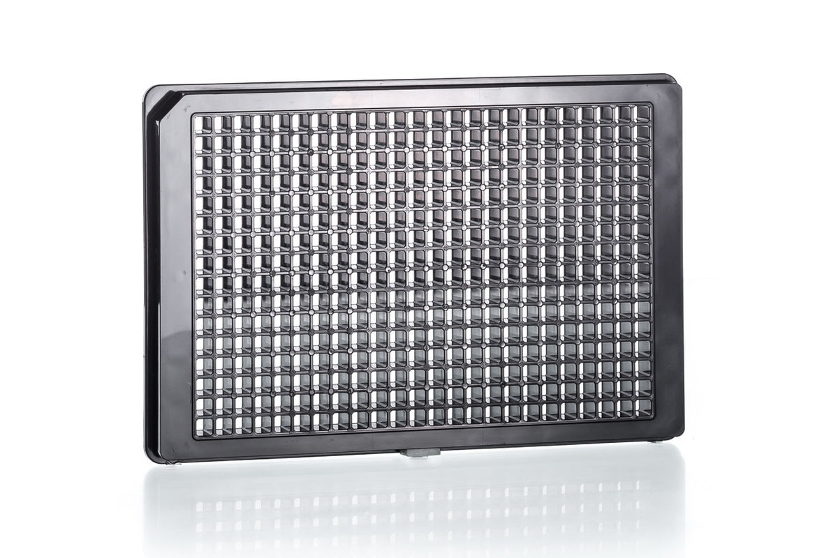 SCREENSTAR MICROPLATE, COC, BLACK, TC, LID, STERILE - 384 Well / 190 µm Cycloolefin Filmbottom - Greiner Bio-One (781866)