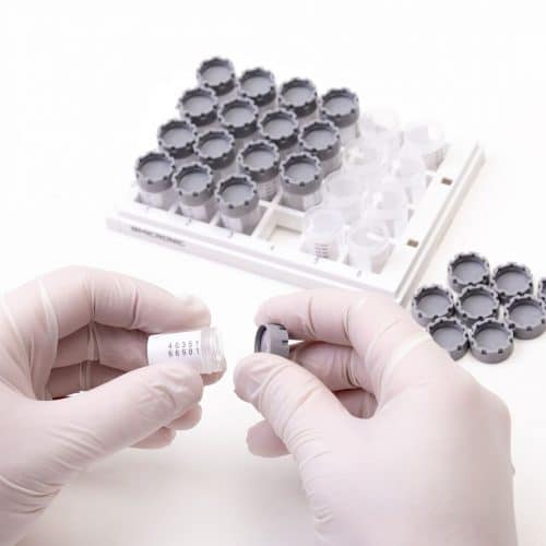 3.00ml Screw Cap Tubes with External Thread Hybrid Flat bottom (Net Volume 2.45ml with Screw Cap at room temperature) (Large