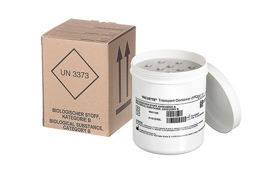 VACUETTE® TRANSPORT CONTAINER (VTC), INCL. FOAM INSERT FOR 12 TUBES - With Transport Carton Hk0259 - Greiner Bio-One (800105)