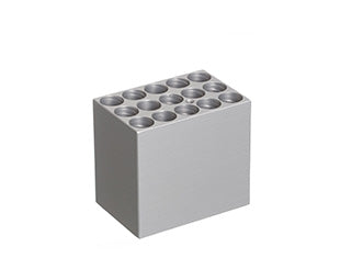 BLOCK - Mini Block Heater Inserts - No Lid, 15 X 12/13 mm Tubes, 60 mm Tall - Greiner Bio-One (848913)