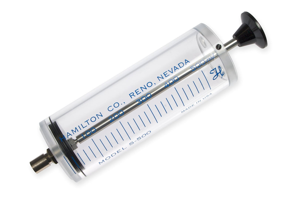 500 mL, Gastight Super Syringe Tracheal 86301 - Lab Syringes - Hamilton Company