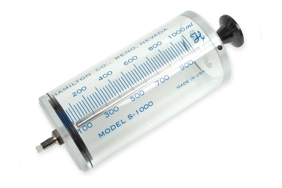 1 L Gastight Super Syringe PTFE Luer Lock (TLL) 86312 - Lab Syringes - Hamilton Company