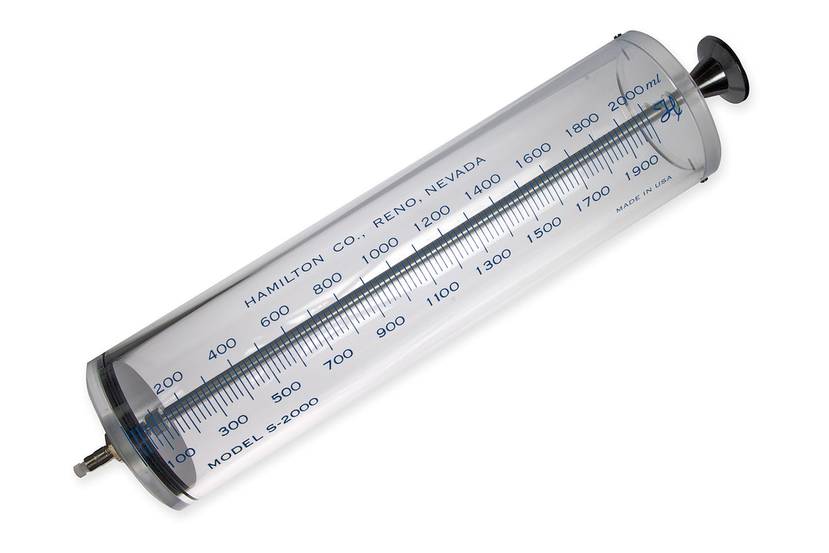 2 L, Gastight Super Syringe PTFE Luer Lock (TLL) 86314 - Lab Syringes - Hamilton Company