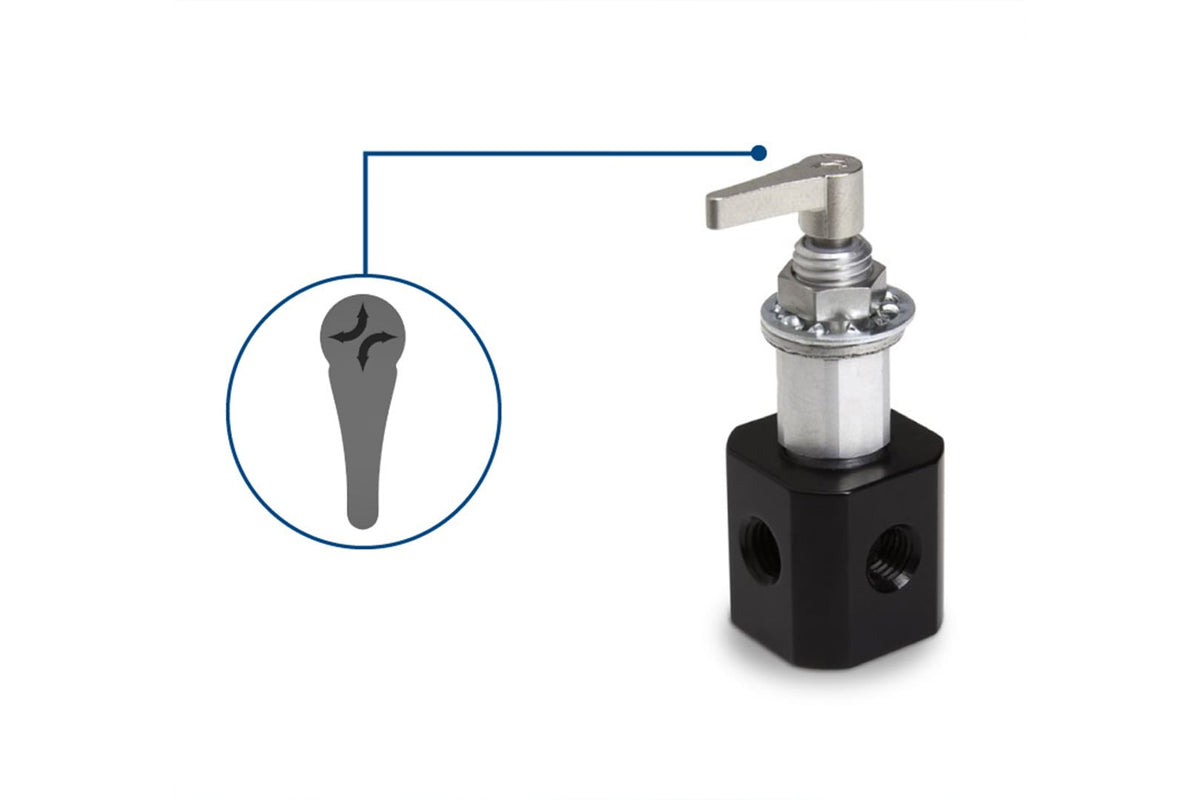 Manual Valve, 4-Port Loop Flow Path (4-4), PTFE/CTFE, HVP 86779 - Valves Fittings & Tubing - Hamilton Company