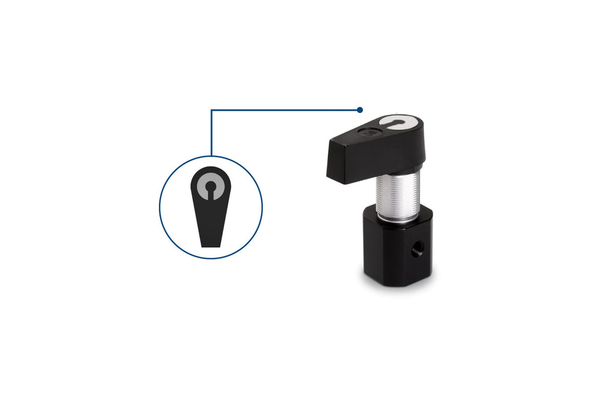 Manual Valve, 2-Port Distribution 180° Flow Path (1-5), PTFE/CTFE, HVX. 86910 - Valves Fittings & Tubing - Hamilton Company