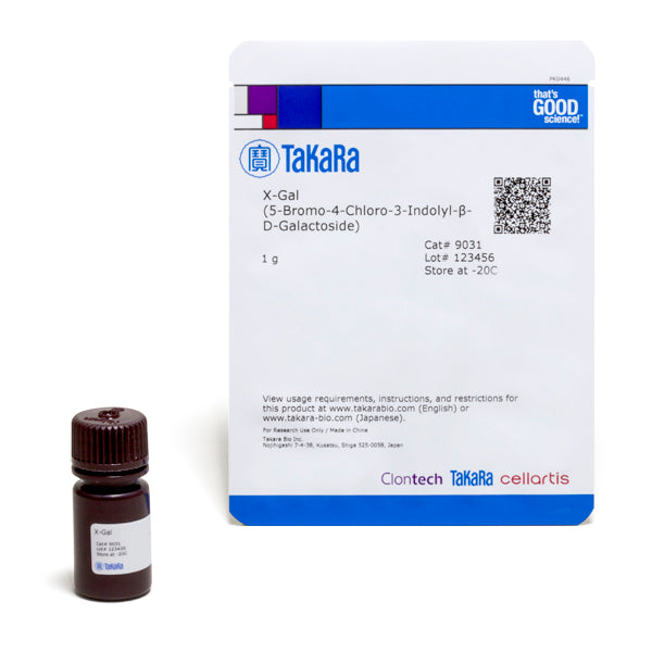 X-Gal (5-Bromo-4-Chloro-3-Indolyl-beta-D-Galactoside) 9031 - Cloning - Takara Bio