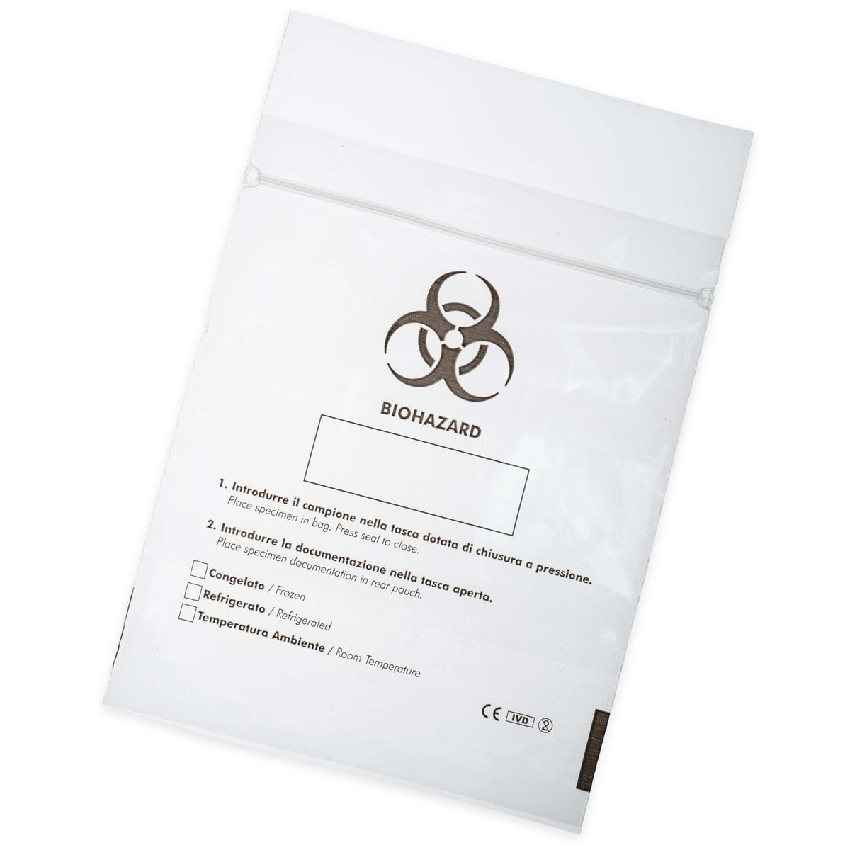 Specimen Transport Bags, Double Pocket, Biohazard (BSA2401)