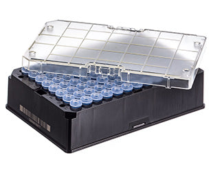 CRYO.S BIOBANKING TUBES, 600 µL, 2D CODES, 1 MANUAL CAPPING TOOL - Sterile / 2 racks/bag / Rack With 96 Capped Tubes - Greiner Bio-One (977561)