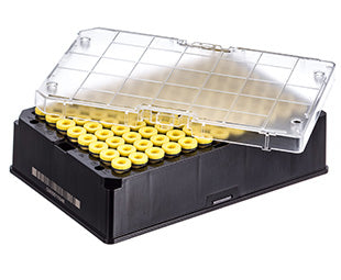 CRYO.S BIOBANKING TUBES, 600 µL, 2D CODES, 1 MANUAL CAPPING TOOL - Non-sterile / With screw cap yellow 5 racks/bag / Rack With 96 Capped Tubes - Greiner Bio-One (977585)