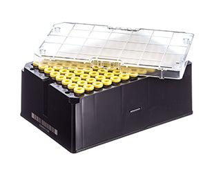 CRYO.S BIOBANKING TUBES, 1000 µL, 2D CODES, 1 MANUAL CAPPING TOOL - Sterile / 2 racks/bag / Rack With 96 Capped Tubes, With Screw Cap Yellow - Greiner Bio-One (978565)