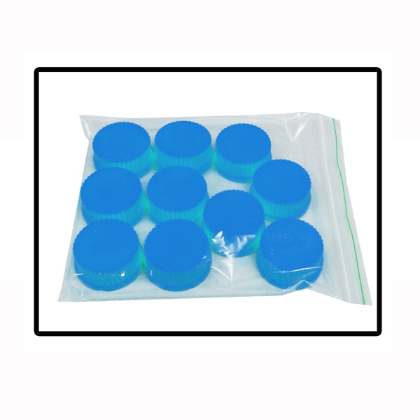 Replacement blue caps, (GL45), 10/pk B3000-CAP-B - Hybex Glass Bottles & Flasks - Benchmark Scientific