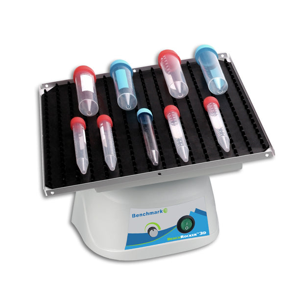BenchRocker™ 3D Nutating Shaker with Variable speed; includes 12"x12" platform with 2 mats B3D2300-E - 2D & 3D Rockers
