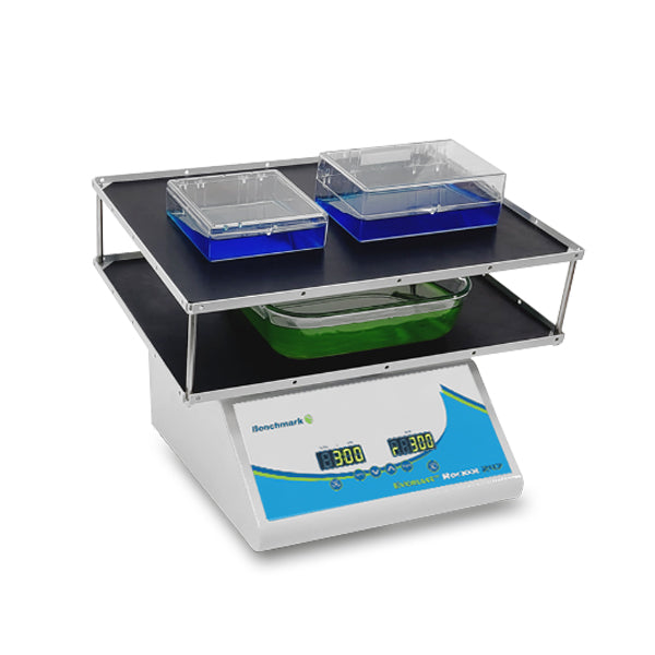 Stacking platform with flat mat with 3.5" clearance BR5000-STACK - 2D & 3D Rockers - Benchmark Scientific