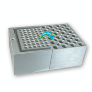 Quick-Flip™ Universal block Side 1: Holds: 24 x 1.5ml/2.0ml & 14 x 0.5ml Side 2: Holds: 6 x PCR strips, 48 x 0.2ml or 1 PCR