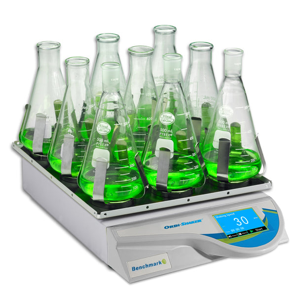 Orbi-Shaker™ with Touch Screen Display and rubber mat platform (13"x12") BT3001-E - Orbital Shakers - Benchmark Scientific