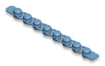EU Semi-domed 8-cap strip C79704 - BIOplastics