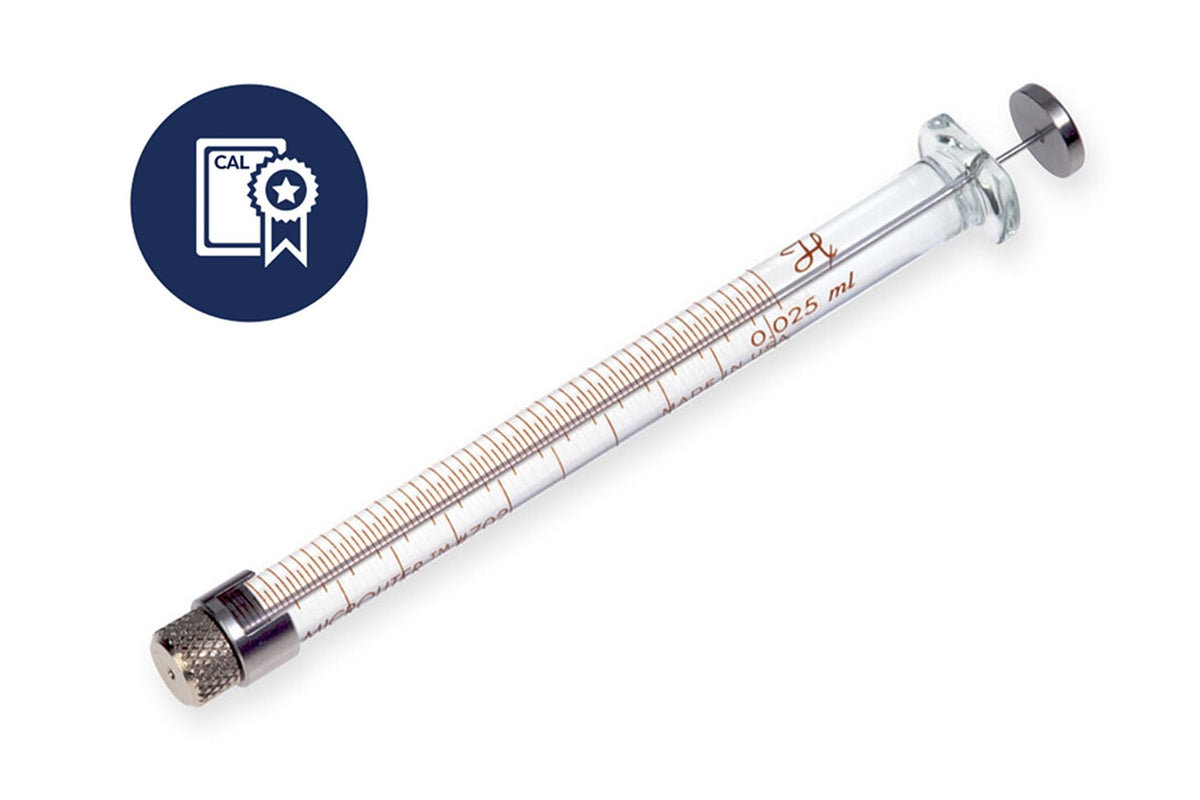 25 µL, Microliter Syringe, Removable Needle (RN), Calibrated Syringe CAL7636-01 - Lab Syringes - Hamilton Company