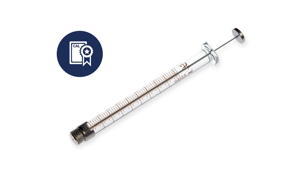 25 µL, Gastight Syringe, Small Removable Needle (RN), Calibrated Syringe CAL7654-01 - Lab Syringes - Hamilton Company