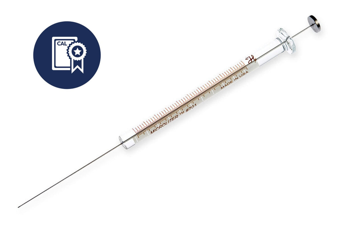 10 µL, Microliter Syringe, Cemented Needle (N), Calibrated Syringe CAL80300 - Lab Syringes - Hamilton Company