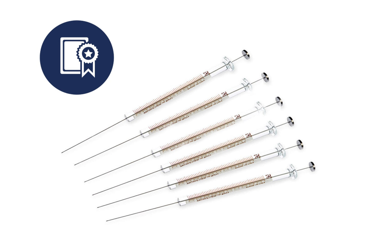 10 µL, Microliter Syringe, Cemented Needle (N), Calibrated Syringe Multipack CAL80366 - Lab Syringes - Hamilton Company