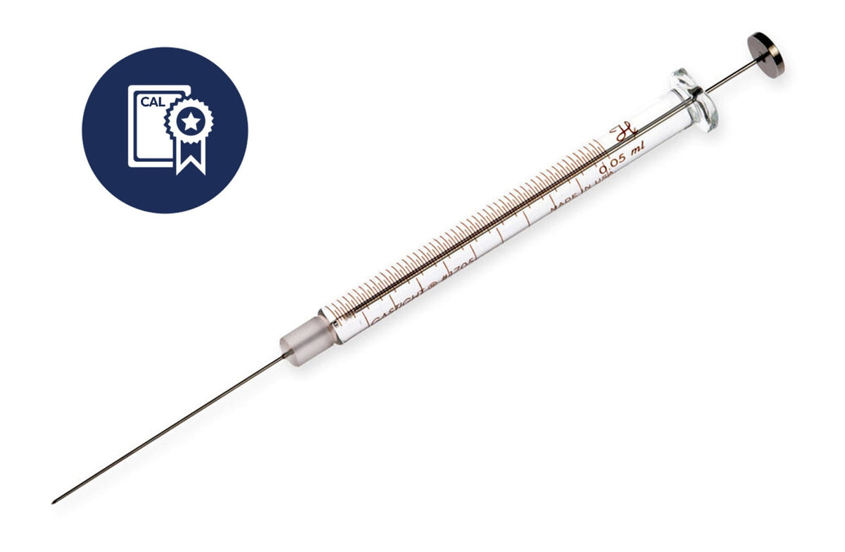 50 µL, Gastight Syringe, Cemented Needle (N), Calibrated Syringe CAL80939 - Lab Syringes - Hamilton Company