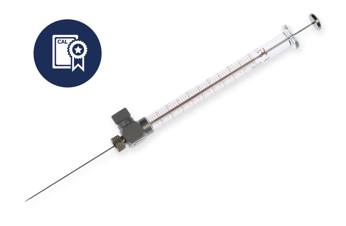 50 µL, Gastight Sample Lock Syringe, Large Removable Needle (RN), Calibrated Syringe CAL80956 - Lab Syringes