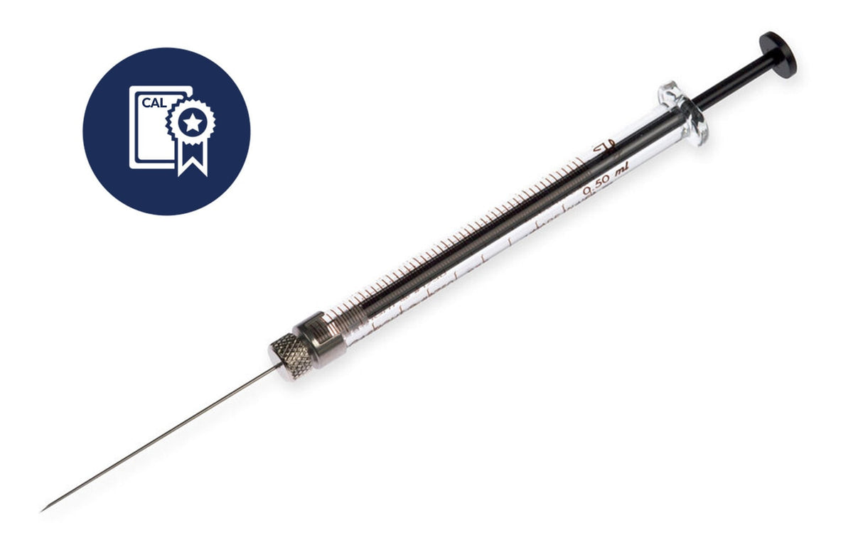 500 µL, Gastight Syringe, Large Removable Needle (RN), Calibrated Syringe CAL81230 - Lab Syringes - Hamilton Company