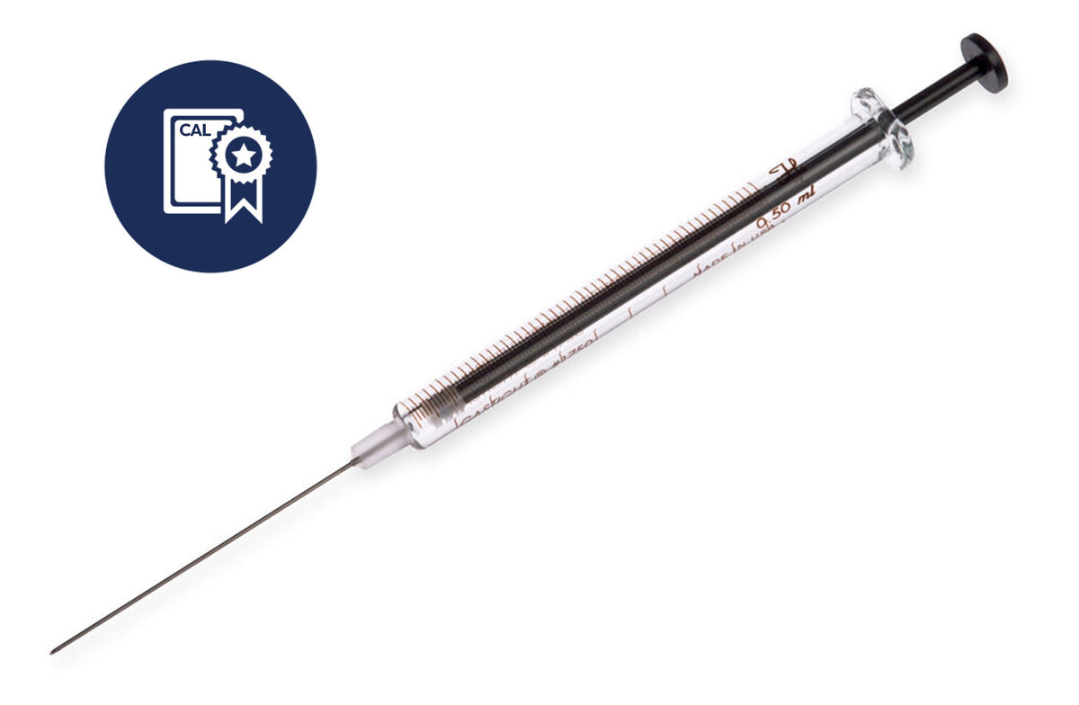 500 µL, Gastight Syringe, Luer Tip Cemented Needle (LTN), Calibrated Syringe CAL81243 - Lab Syringes - Hamilton Company