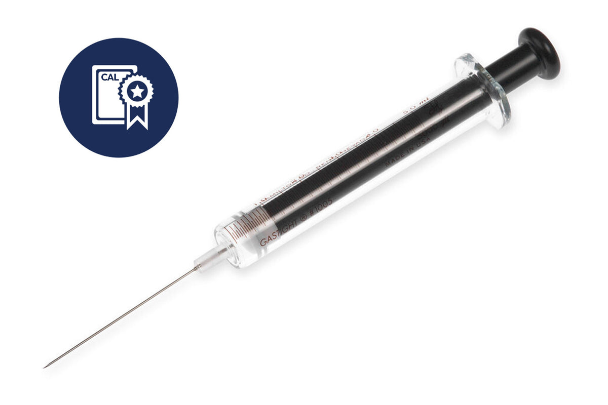 5 mL, Gastight Syringe, Cemented Needle (N), Calibrated Syringe CAL81517 - Lab Syringes - Hamilton Company