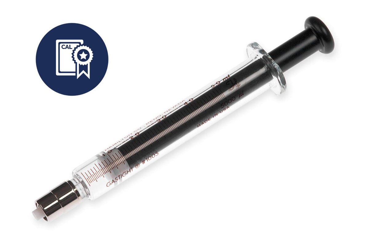 5 mL, Gastight Instrument Syringe, Luer Lock (TLL), Calibrated Syringe CAL81520 - Lab Syringes - Hamilton Company