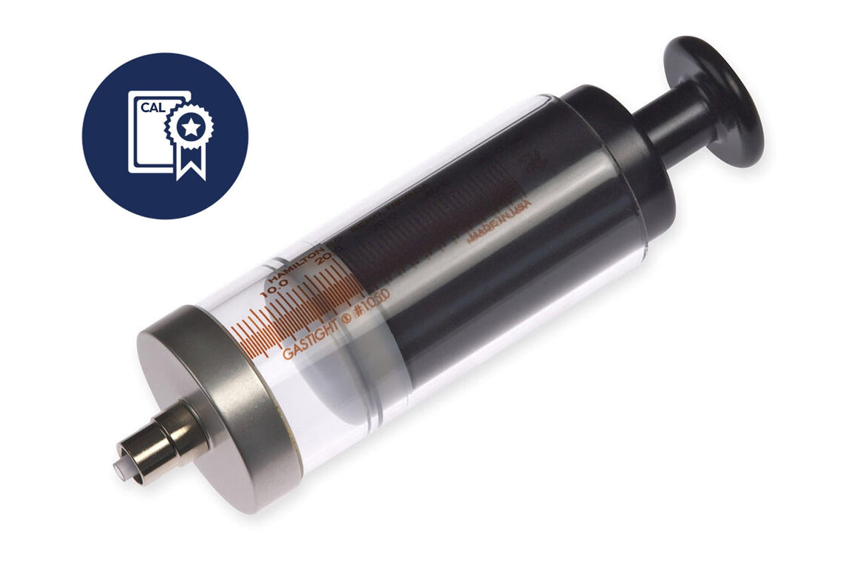 50 mL, Gastight Instrument Syringe, Luer Lock (TLL), Flangeless, Calibrated Syringe CAL85021 - Lab Syringes