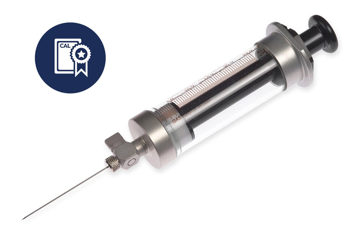 25 mL, Gastight Syringe, Sample Lock (SL), Calibrated Syringe CAL86326 - Lab Syringes - Hamilton Company