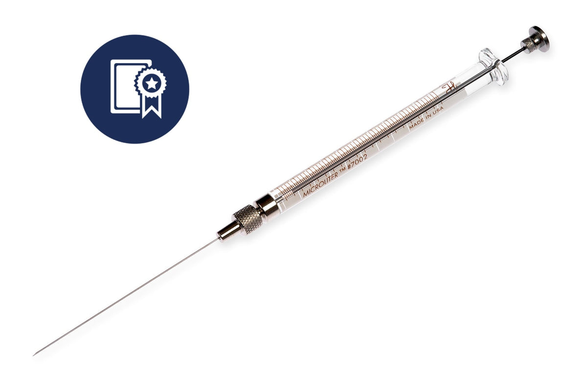 2 µL, Microliter Syringe Knurled Hub (KH), Calibrated Syringe CAL88411 - Lab Syringes - Hamilton Company