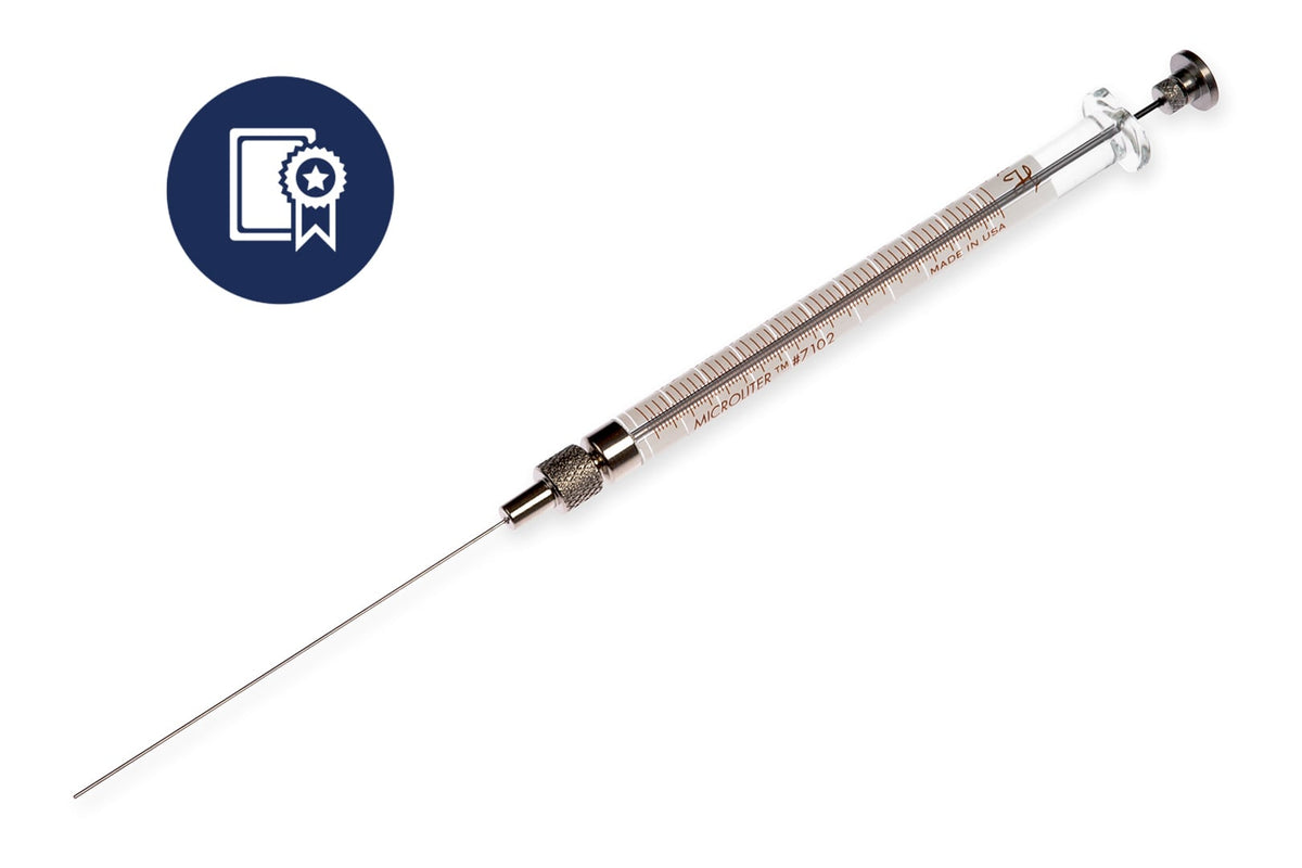 2 µL, Microliter Syringe Knurled Hub (KH), Calibrated Syringe CAL88500 - Lab Syringes - Hamilton Company