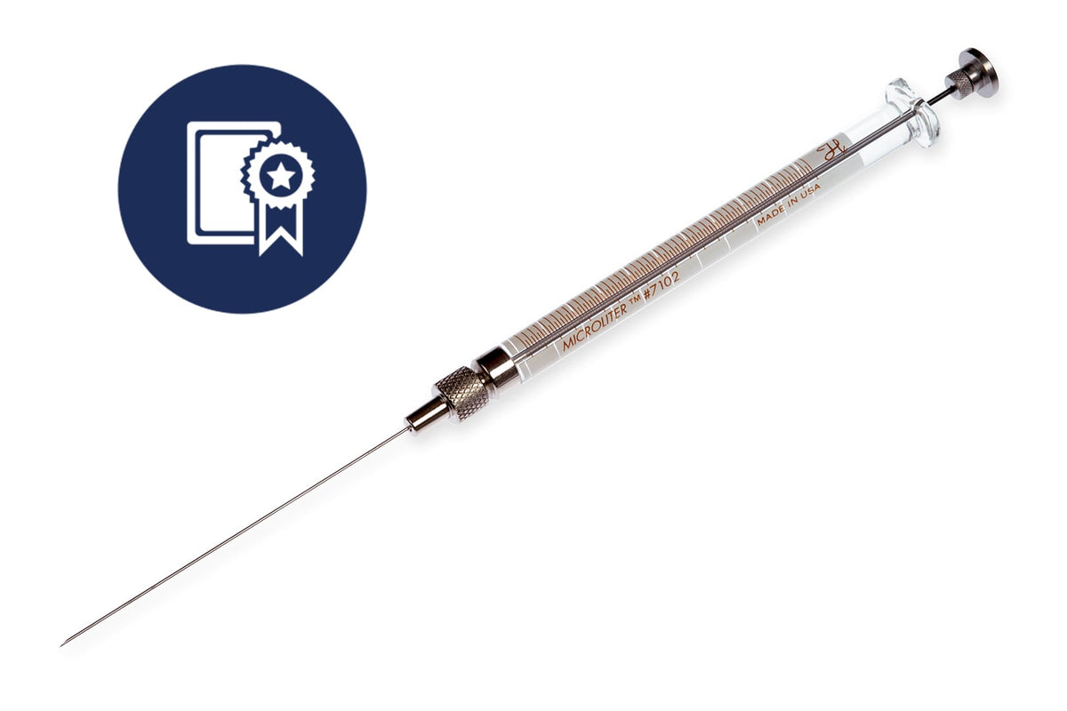 2 µL, Microliter Syringe Knurled Hub (KH), Calibrated Syringe CAL88511 - Lab Syringes - Hamilton Company