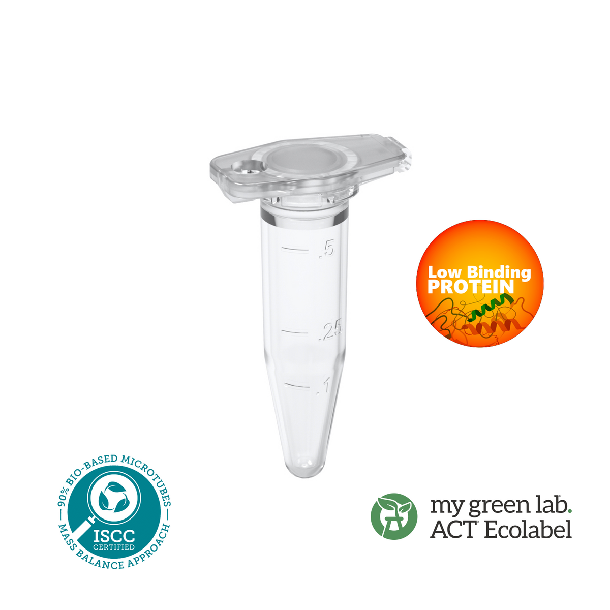 BIOBased CLEARLock® Low Binding Microtubes CLEARLine® (CL05DLBSC)